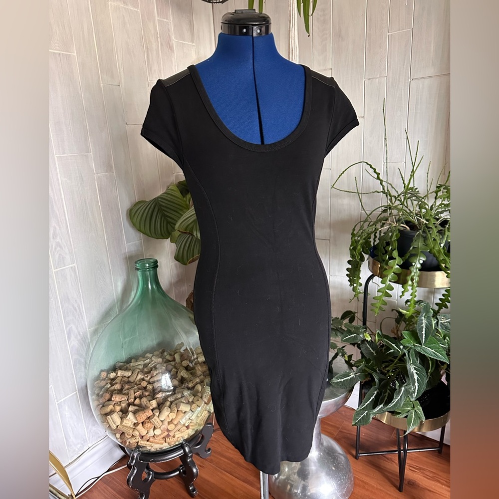 Tag Black Mini Dress